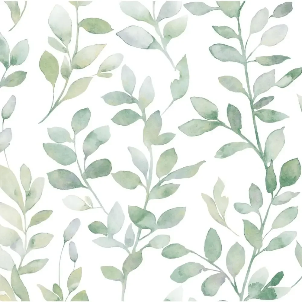 Green Leaf Peel and Stick Wallpaper NEW